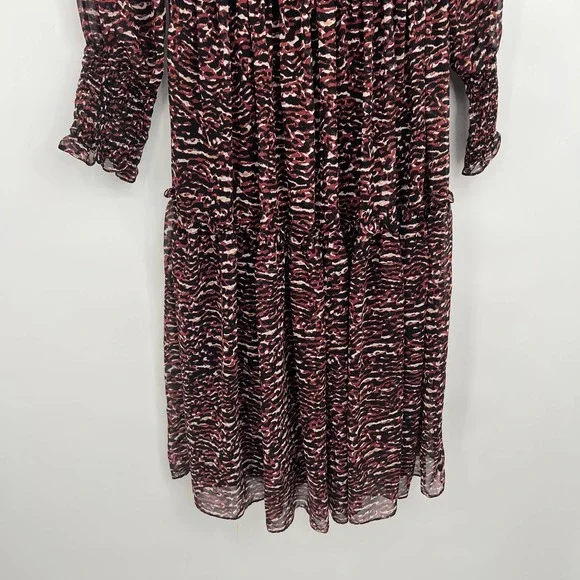 Just Taylor Women's Long Sleeve V-Neck Midi Dress Size 8 - Picture 4 of 9